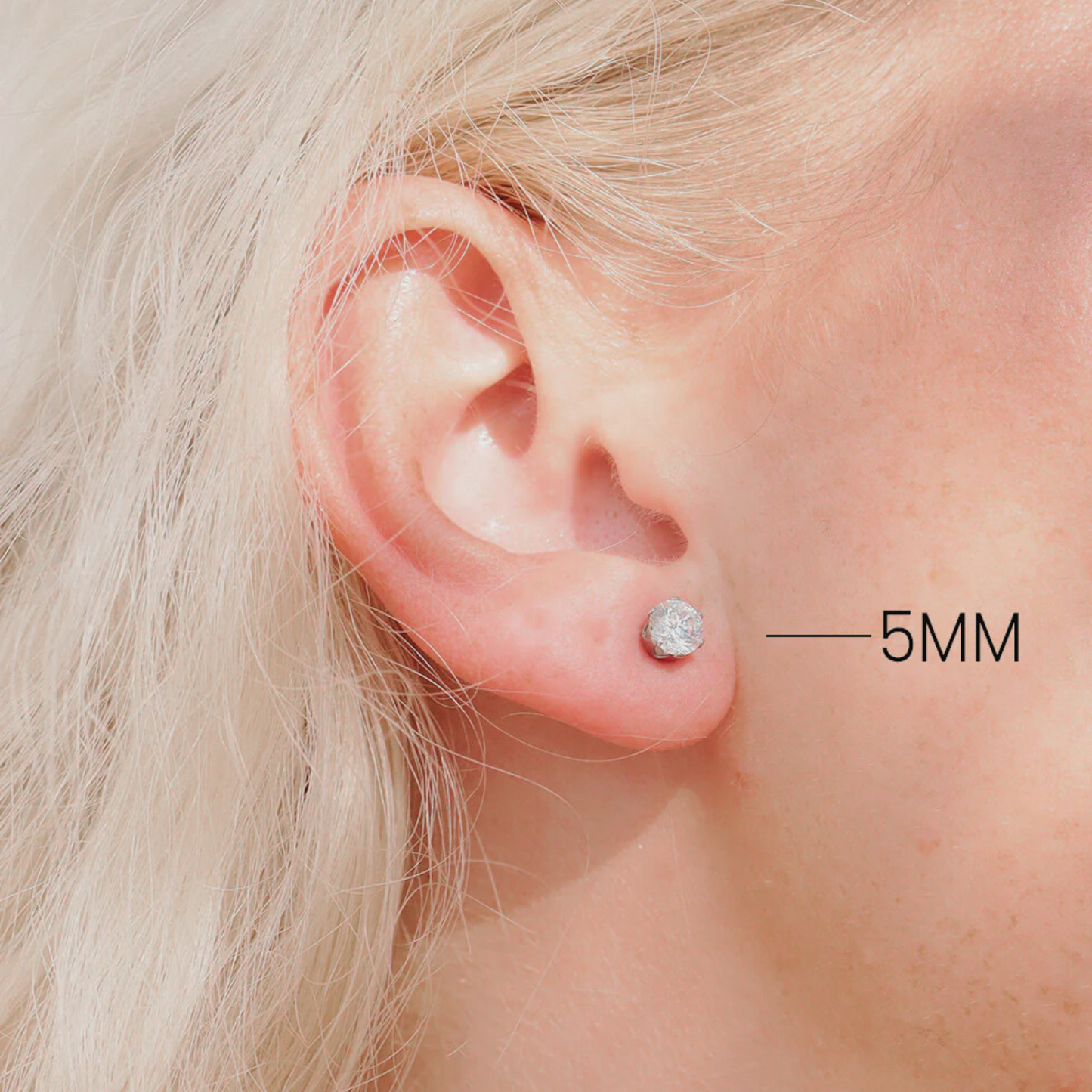 Cubic Zirconia Studs