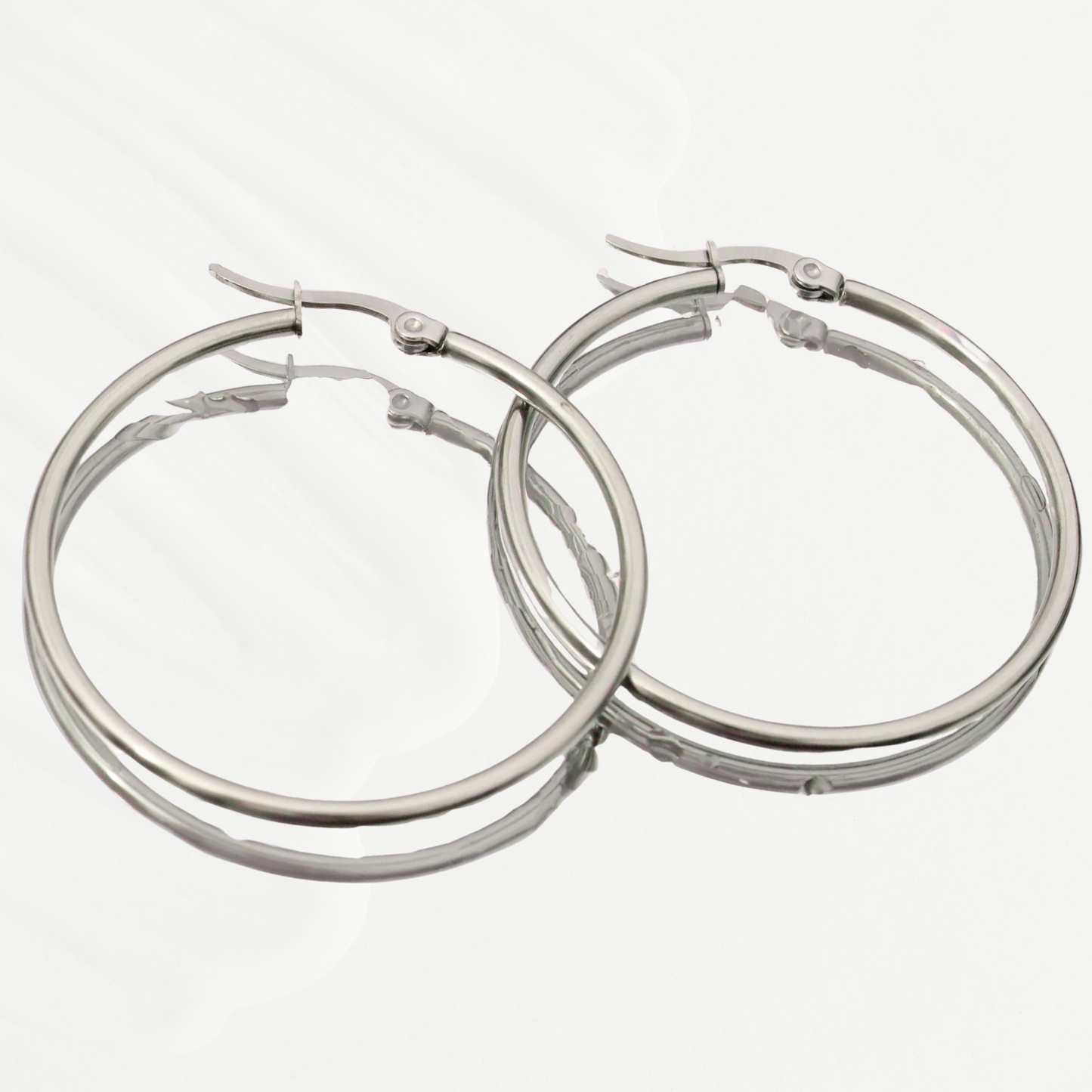 Silver Hoop Earrings